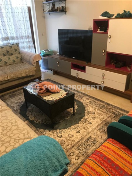 Двухуровневая квартира 3+1 с выходом в сад в комплексе у моря, Конаклы, Аланья-id-3063-фото-2