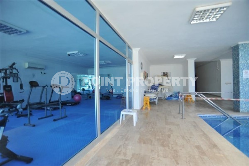 Двухуровневая квартира 3+1 с выходом в сад в комплексе у моря, Конаклы, Аланья-id-3063-фото-8