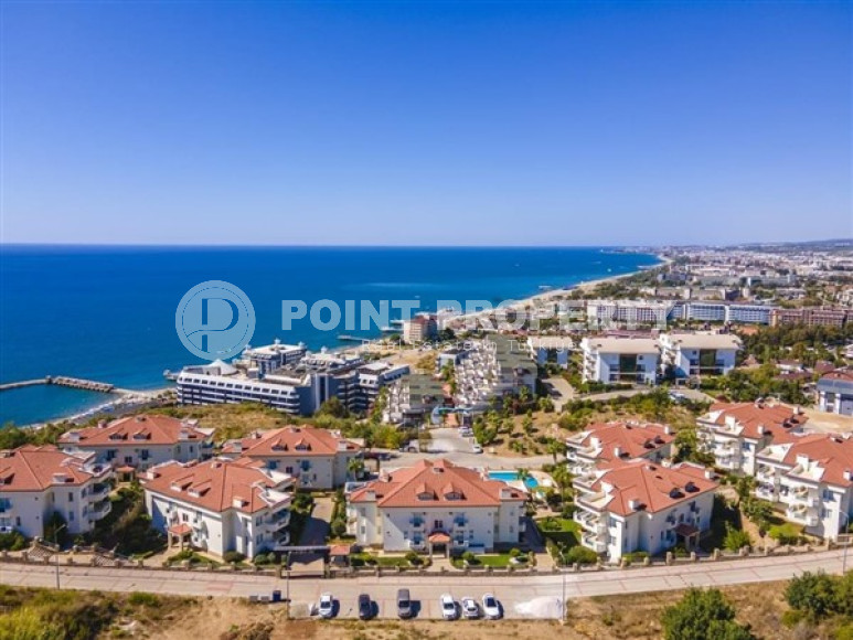 Двухуровневая квартира 3+1 с выходом в сад в комплексе у моря, Конаклы, Аланья-id-3063-фото-9