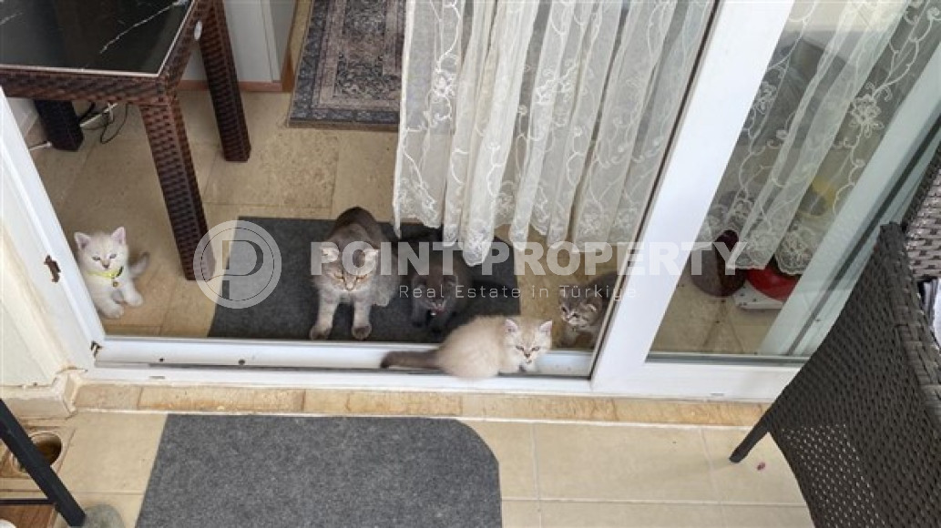 Двухуровневая квартира 3+1 с выходом в сад в комплексе у моря, Конаклы, Аланья-id-3063-фото-17