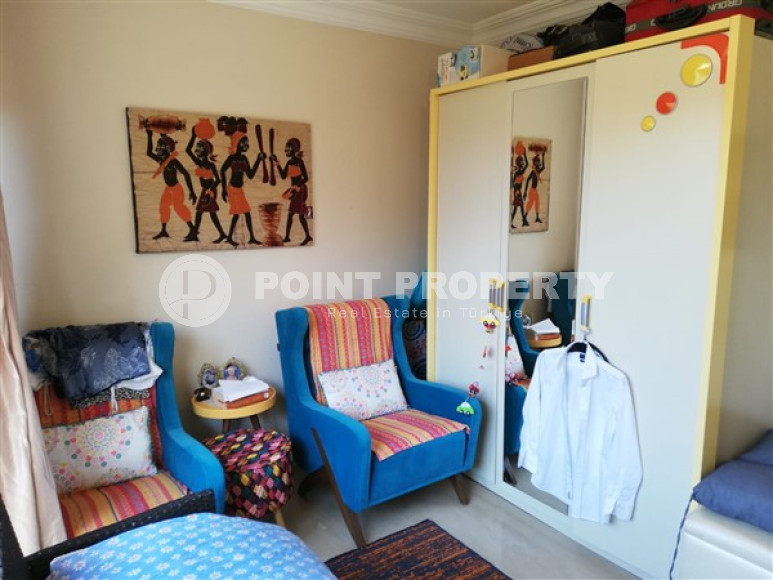 Двухуровневая квартира 3+1 с выходом в сад в комплексе у моря, Конаклы, Аланья-id-3063-фото-30