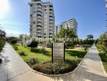 Квартира 3+1 у моря, с большим салоном и балконами с безрамным остеклением, Тосмур, Аланья-id-3064-фото-5