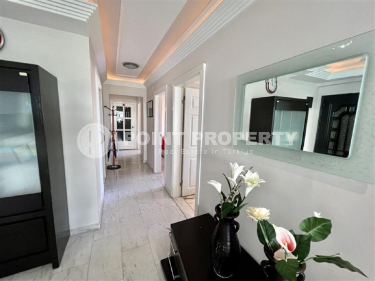 Квартира 3+1 у моря, с большим салоном и балконами с безрамным остеклением, Тосмур, Аланья-id-3064-фото-20