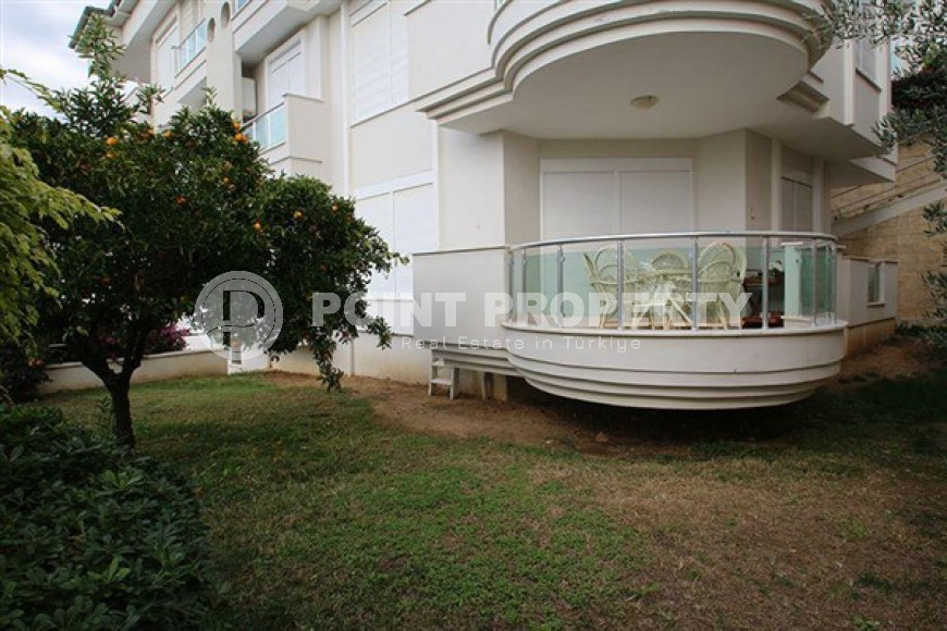 Трёхкомнатная светлая квартира 100 м2, центр Аланьи, первый этаж с видом на сад-id-3071-фото-16