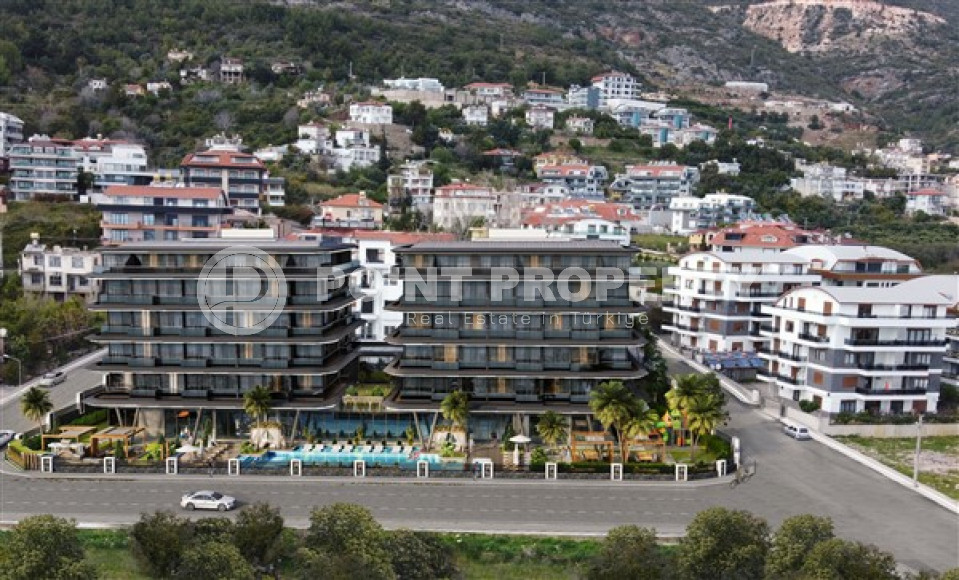Two-room apartment 45 m2 in a luxury complex under construction in the center of Alanya, Hasbahce-id-3073-photo-3
