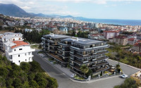 Two-room apartment 45 m2 in a luxury complex under construction in the center of Alanya, Hasbahce-id-3073-photo-6