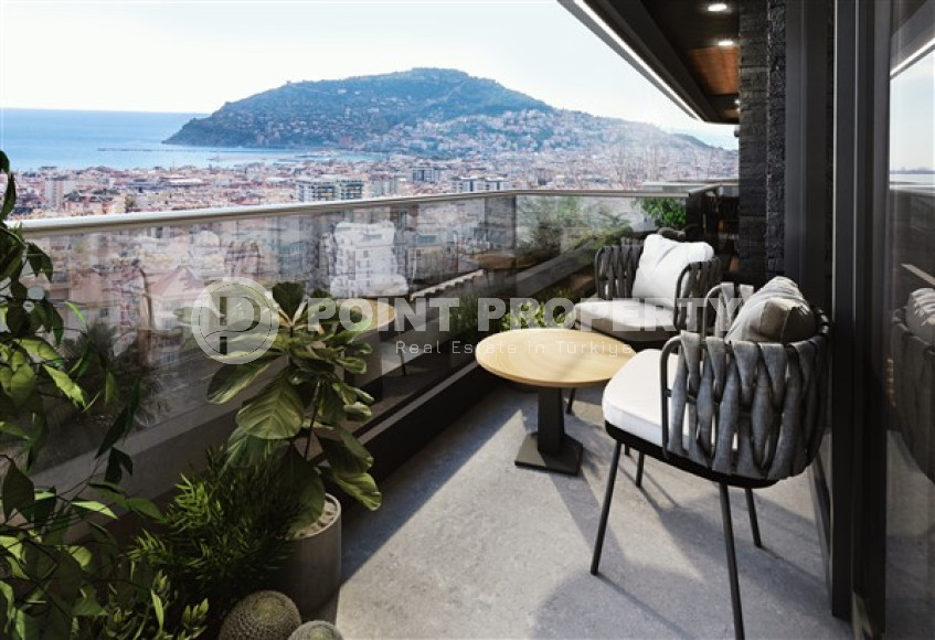 Two-room apartment 45 m2 in a luxury complex under construction in the center of Alanya, Hasbahce-id-3073-photo-13