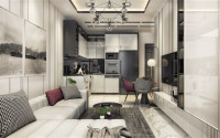 Two-room apartment 45 m2 in a luxury complex under construction in the center of Alanya, Hasbahce-id-3073-photo-17