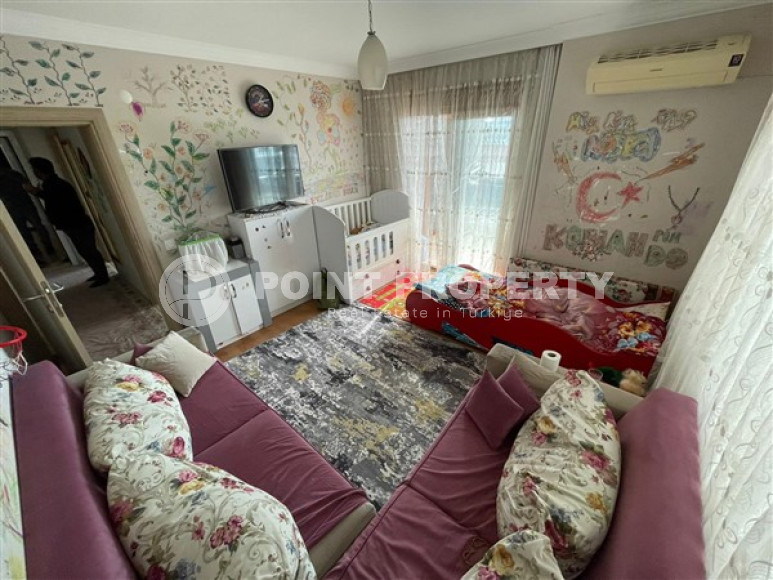 Уютная трёхкомнатная квартира 120 м2 в районе Джикджилли, Аланья, продается без мебели-id-3075-фото-10