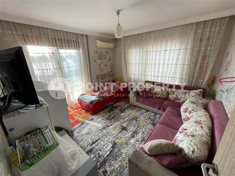 Уютная трёхкомнатная квартира 120 м2 в районе Джикджилли, Аланья, продается без мебели-id-3075-фото-11