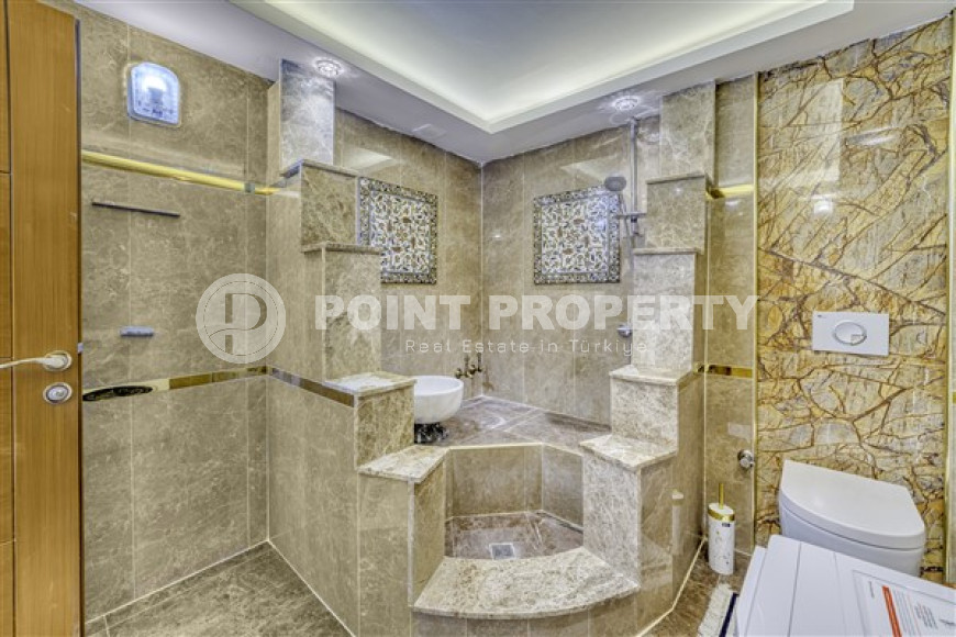 Дизайнерский дуплекс площадью 195 м2 в резиденции 2015 года, Кестель, Аланья-id-3076-фото-19