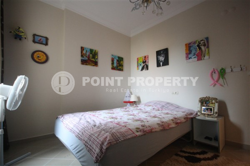 Большая трёхкомнатная квартира 140 м² с мебелью, 600 метров до моря, Тосмур, Аланья-id-3078-фото-3