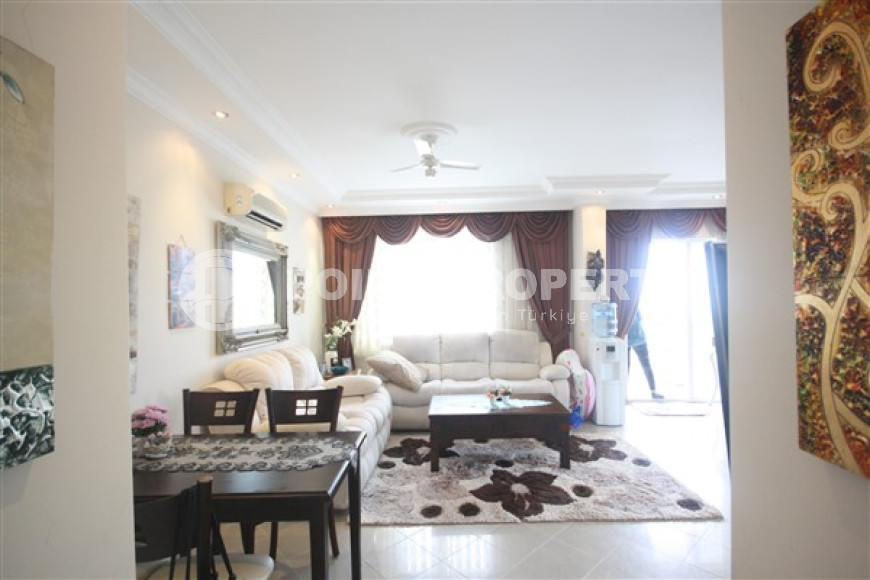 Большая трёхкомнатная квартира 140 м² с мебелью, 600 метров до моря, Тосмур, Аланья-id-3078-фото-6