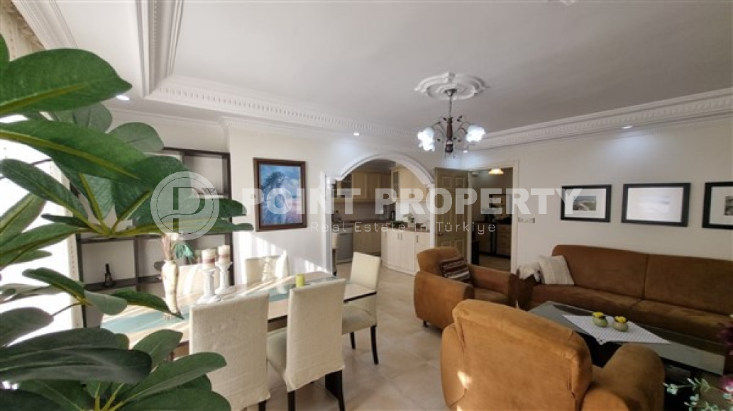 Просторная и готовая к проживанию квартира 110 м2, центр Аланьи, с мебелью-id-3080-фото-12