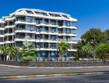 Two-room apartment 67 m2 on the first line of the sea in Kargicak, Alanya-id-3085-photo-2