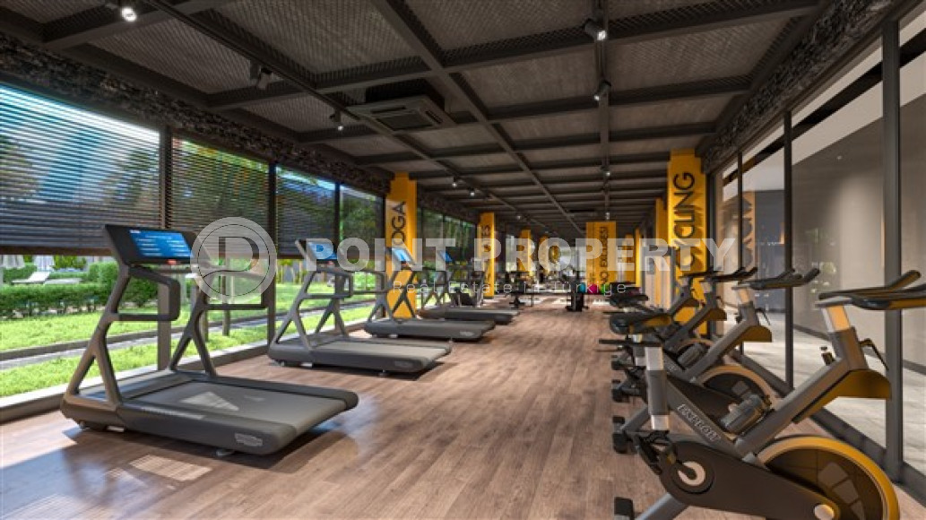 Недорогая квартира 57 м2 в строящейся резиденции с элитной инфраструктурой, Авсаллар, Аланья-id-3088-фото-4