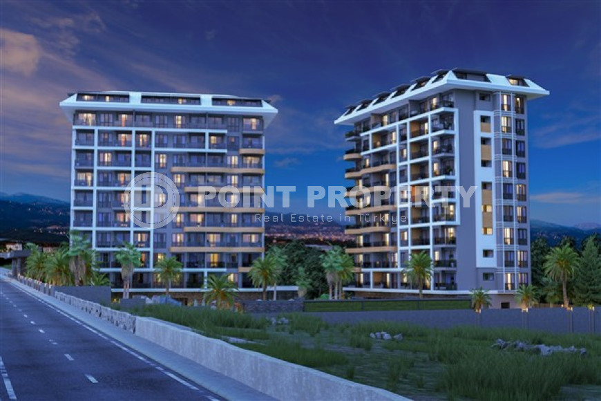 Недорогая квартира 57 м2 в строящейся резиденции с элитной инфраструктурой, Авсаллар, Аланья-id-3088-фото-10