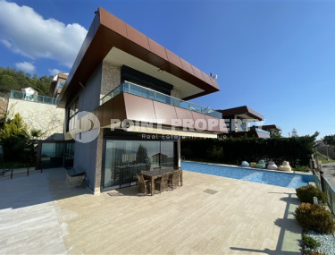 Оригинальная двухэтажная вилла 4+1 в современном стиле, с видом на море, Бекташ, Аланья-id-3097-фото-3