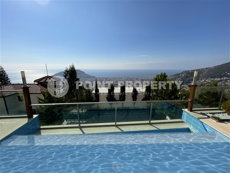 Оригинальная двухэтажная вилла 4+1 в современном стиле, с видом на море, Бекташ, Аланья-id-3097-фото-4