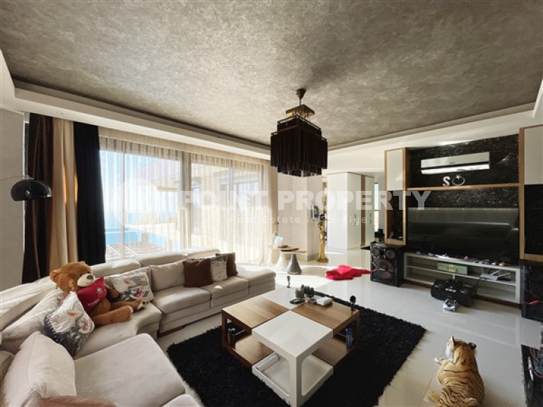 Оригинальная двухэтажная вилла 4+1 в современном стиле, с видом на море, Бекташ, Аланья-id-3097-фото-11