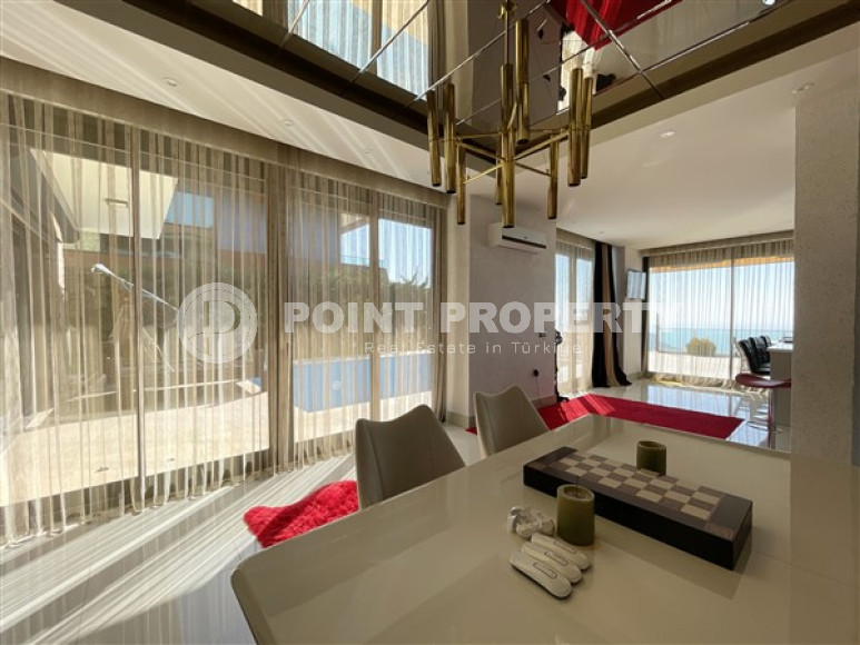 Оригинальная двухэтажная вилла 4+1 в современном стиле, с видом на море, Бекташ, Аланья-id-3097-фото-16