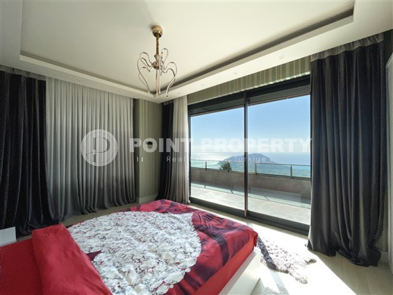 Оригинальная двухэтажная вилла 4+1 в современном стиле, с видом на море, Бекташ, Аланья-id-3097-фото-23