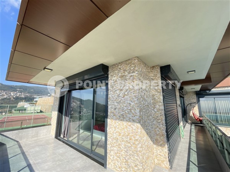 Оригинальная двухэтажная вилла 4+1 в современном стиле, с видом на море, Бекташ, Аланья-id-3097-фото-28