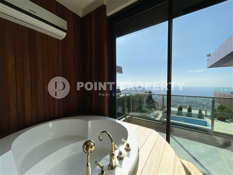 Оригинальная двухэтажная вилла 4+1 в современном стиле, с видом на море, Бекташ, Аланья-id-3097-фото-35