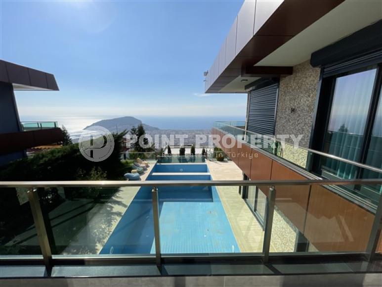Оригинальная двухэтажная вилла 4+1 в современном стиле, с видом на море, Бекташ, Аланья-id-3097-фото-36