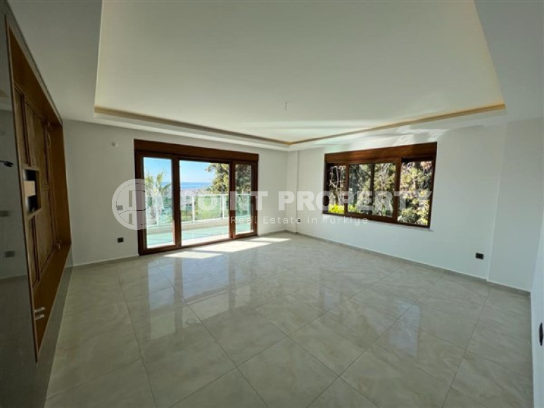 Garden duplex 3+1 with access to the pool and sea views, Kucuk Hasbahce, Alanya, center-id-3098-photo-2