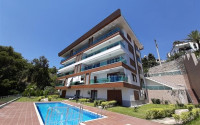 Garden duplex 3+1 with access to the pool and sea views, Kucuk Hasbahce, Alanya, center-id-3098-photo-1