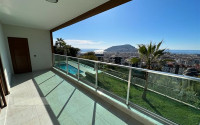 Garden duplex 3+1 with access to the pool and sea views, Kucuk Hasbahce, Alanya, center-id-3098-photo-3