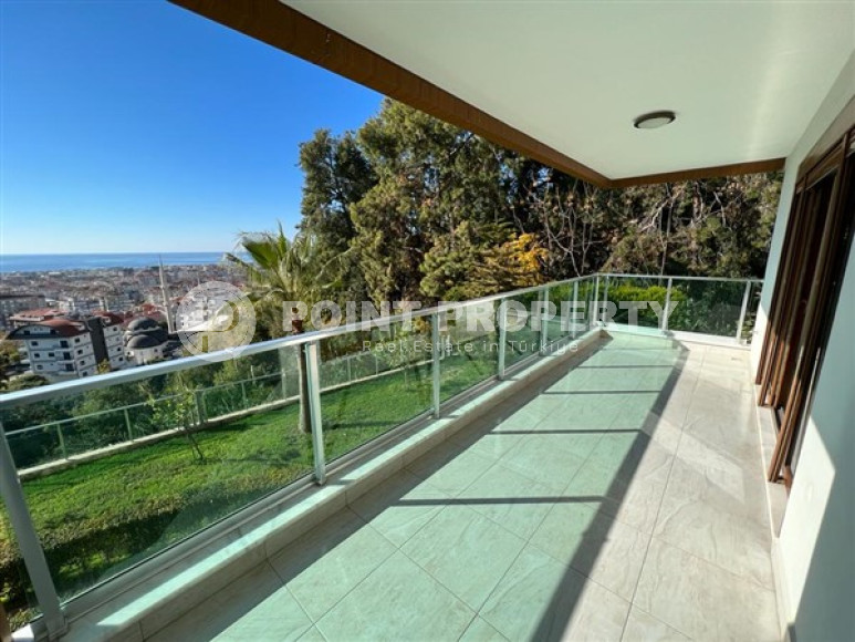 Garden duplex 3+1 with access to the pool and sea views, Kucuk Hasbahce, Alanya, center-id-3098-photo-4