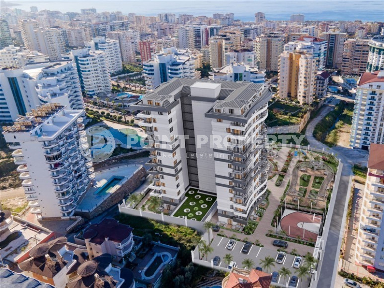 Новые апартаменты 1+1 на 10 этаже комплекса с большой территорией, Махмутлар, Аланья-id-3102-фото-13