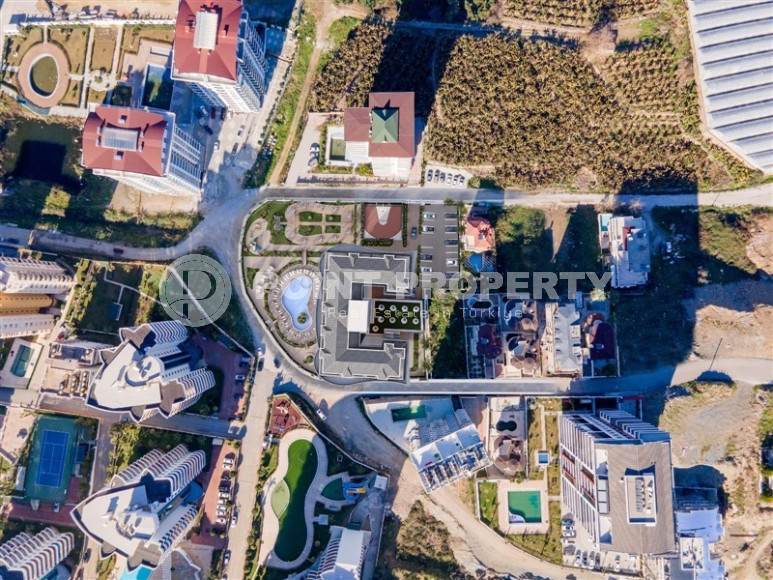 Новые апартаменты 1+1 на 10 этаже комплекса с большой территорией, Махмутлар, Аланья-id-3102-фото-17