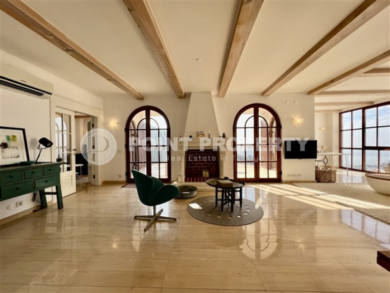 Сказочная трёхэтажная вилла 390 м² с обстановкой в европейском стиле и венецианскими окнами, Бекташ, Аланья-id-3120-фото-27