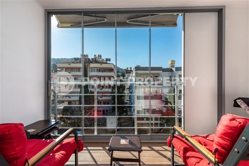 Светлая фешенебельная квартира 1+1 в 300 метрах от пляжа Клеопатры, Аланья, центр-id-3122-фото-9