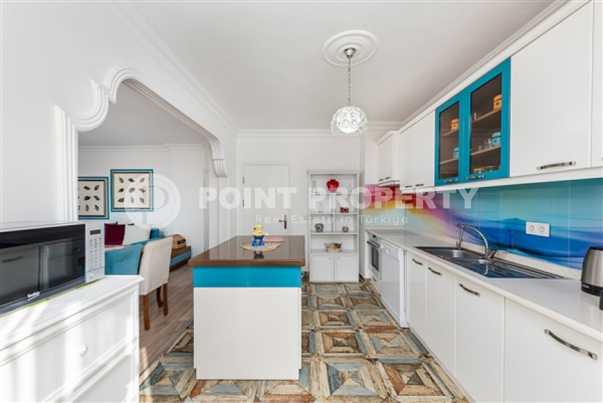 Светлая фешенебельная квартира 1+1 в 300 метрах от пляжа Клеопатры, Аланья, центр-id-3122-фото-10