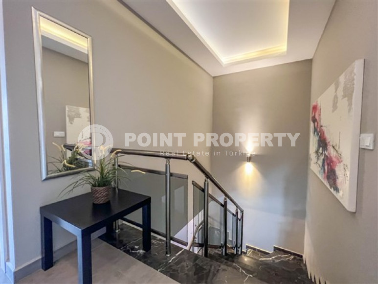 Элегантная двухуровневая квартира с интересной планировкой 3+1, Оба, Аланья-id-3123-фото-2