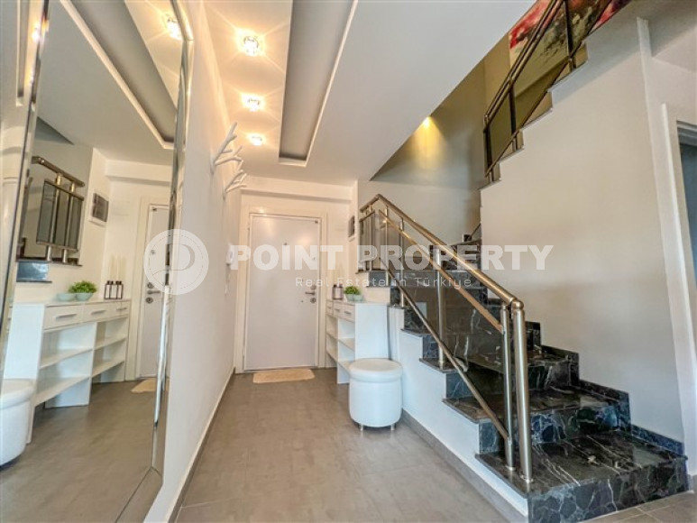 Элегантная двухуровневая квартира с интересной планировкой 3+1, Оба, Аланья-id-3123-фото-6