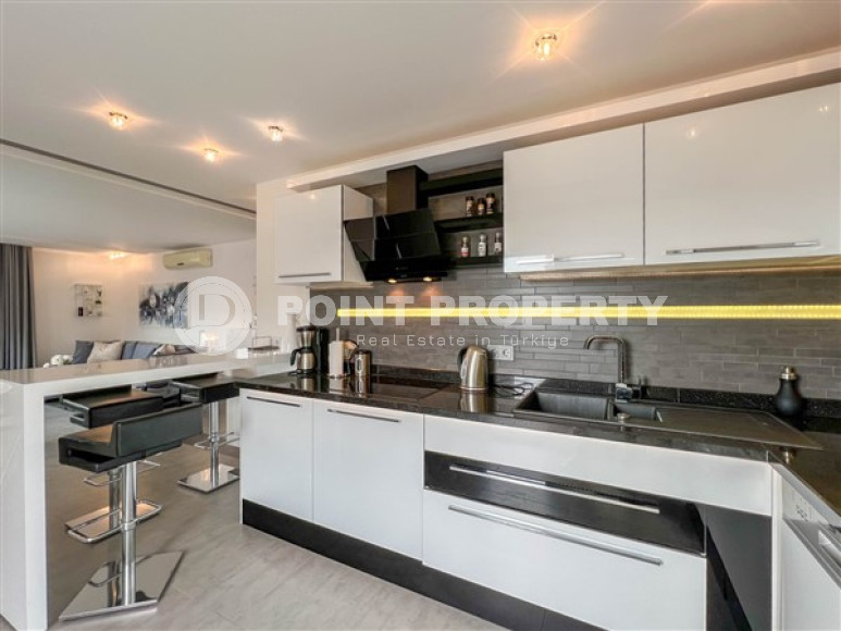 Элегантная двухуровневая квартира с интересной планировкой 3+1, Оба, Аланья-id-3123-фото-13