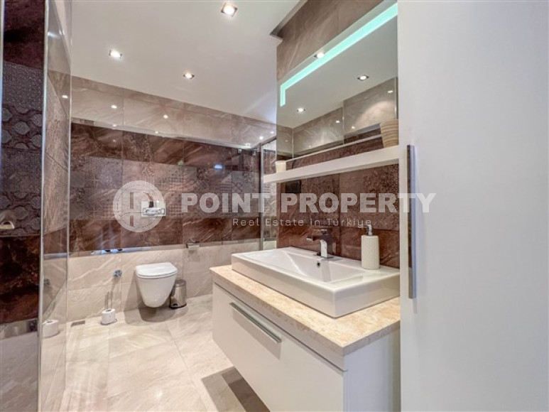 Элегантная двухуровневая квартира с интересной планировкой 3+1, Оба, Аланья-id-3123-фото-15