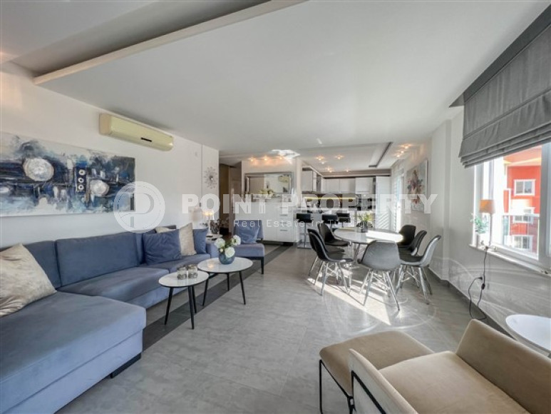 Элегантная двухуровневая квартира с интересной планировкой 3+1, Оба, Аланья-id-3123-фото-17