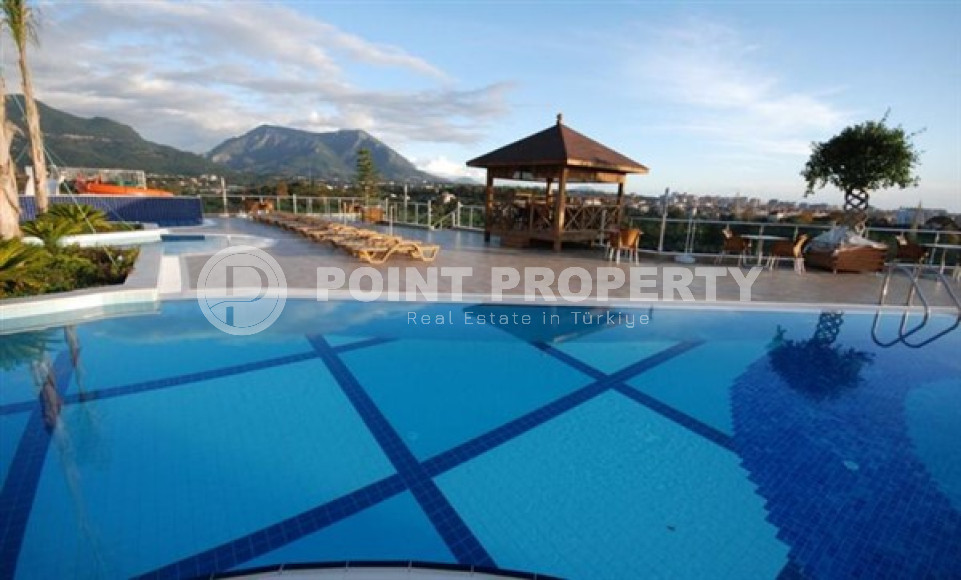 Ухоженная трёхкомнатная квартира в жилом комплексе с богатой инфраструктурой, Оба, Аланья-id-3126-фото-14