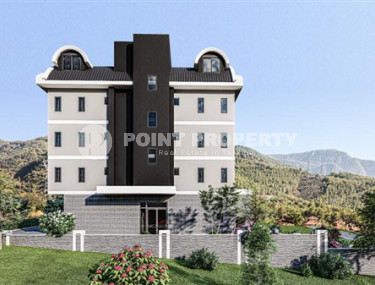 Недорогая квартира 1+1 в строящемся комплексе, район верхняя Оба, Аланья, на удалении от моря-id-3128-фото-3