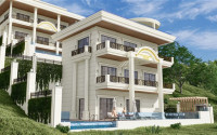 Three-storey premium villa of 350 m2 under construction in Alanya, Tepe with five rooms-id-3129-photo-2
