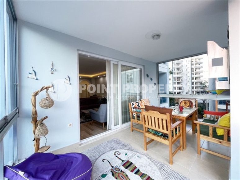 Очаровательная квартира с двумя спальнями в жилом комплексе городского типа, Тосмур, Аланья-id-3133-фото-3