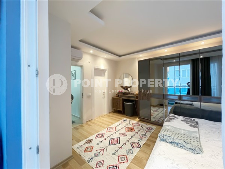 Очаровательная квартира с двумя спальнями в жилом комплексе городского типа, Тосмур, Аланья-id-3133-фото-7