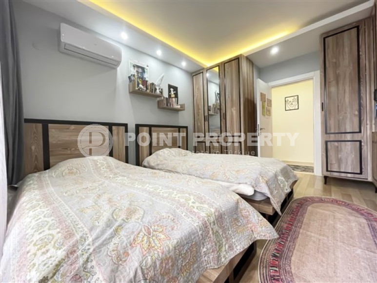 Очаровательная квартира с двумя спальнями в жилом комплексе городского типа, Тосмур, Аланья-id-3133-фото-11