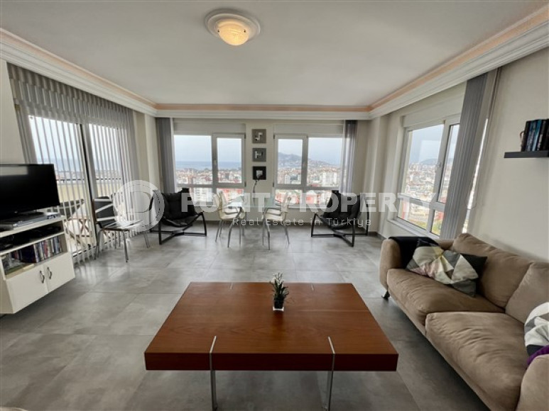 Апартаменты 2+1 с шикарным видом на море и крепость, Джикджилли, Аланья-id-3134-фото-5